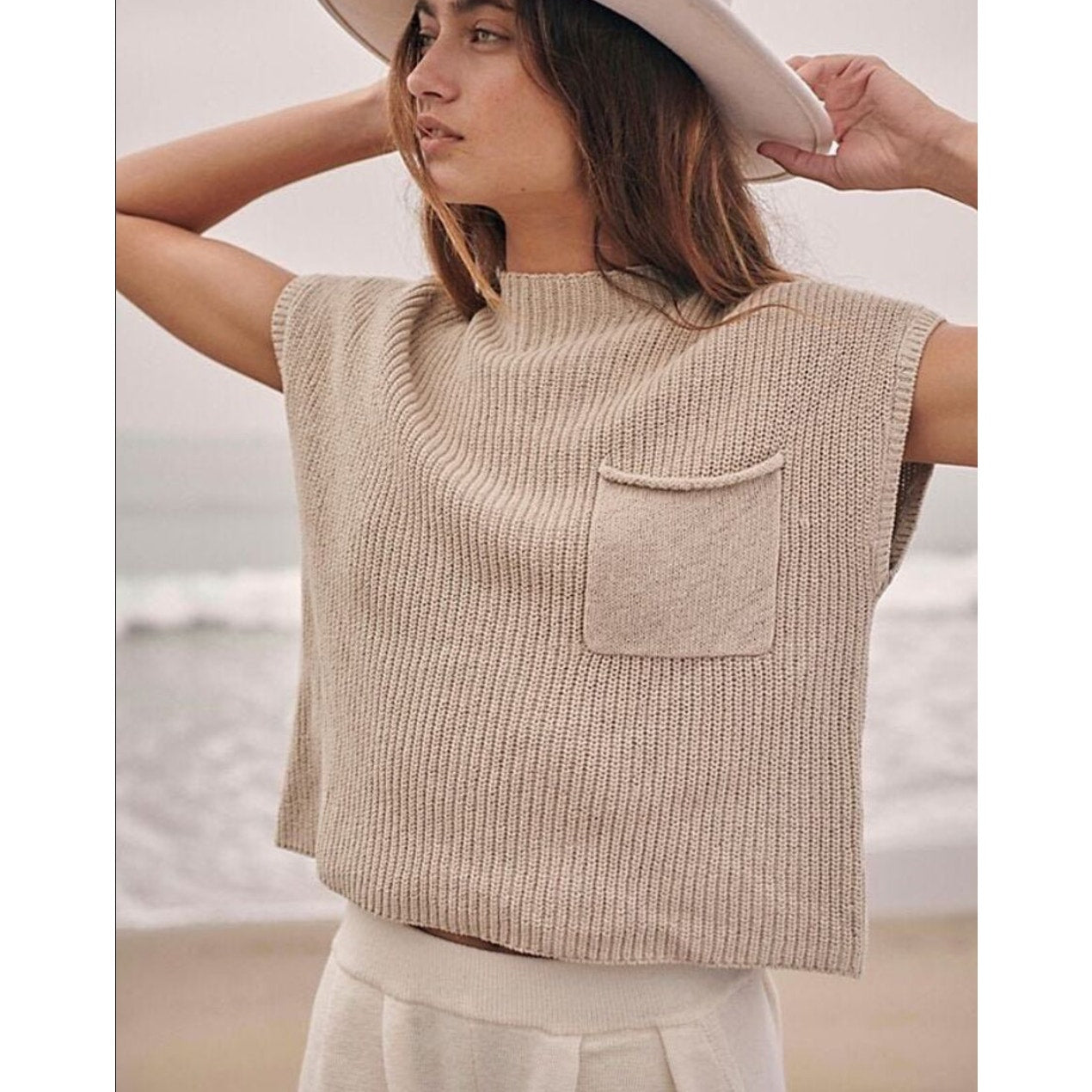 Free People Beach 100% Cotton Freya Sweater Top S