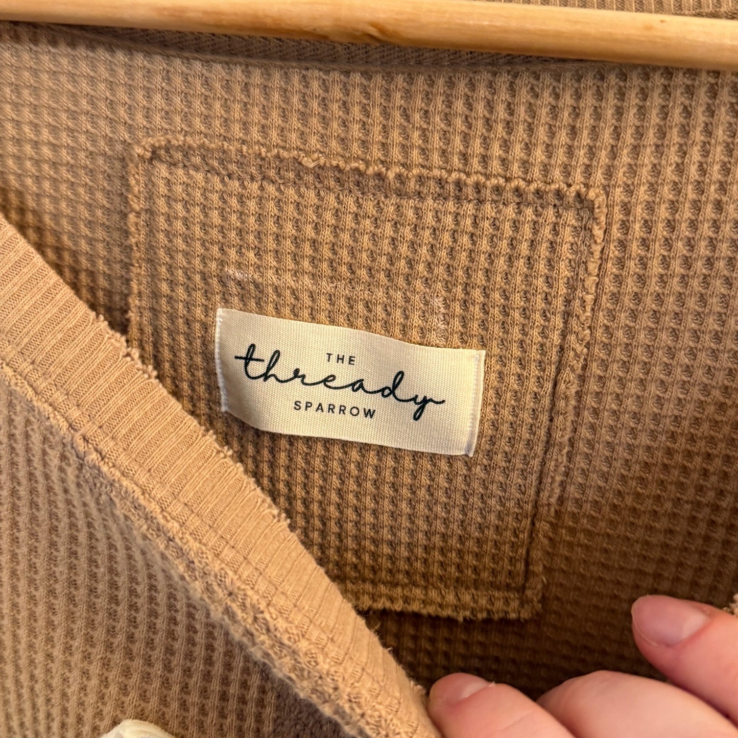Dresden Daydream Sweatshirt in Tan & Plaid XL/XXL