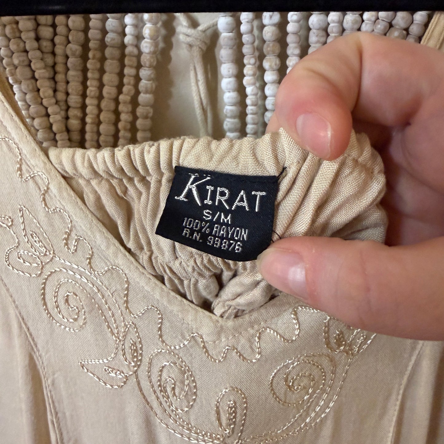 Kirat Rayon Embroidered Detailed Dress S/M