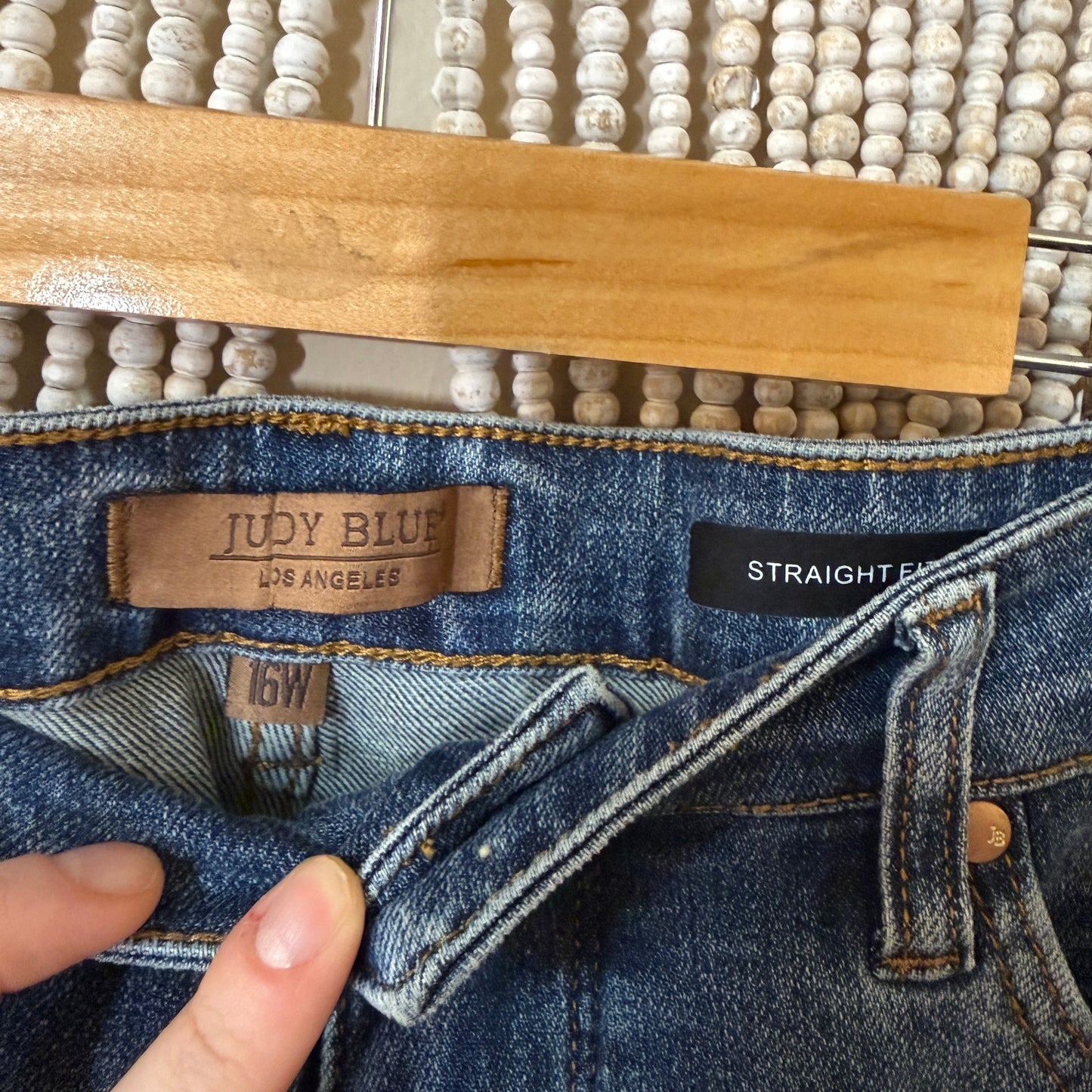 Judy Blue Medium Wash Straight Fit Jeans 16W
