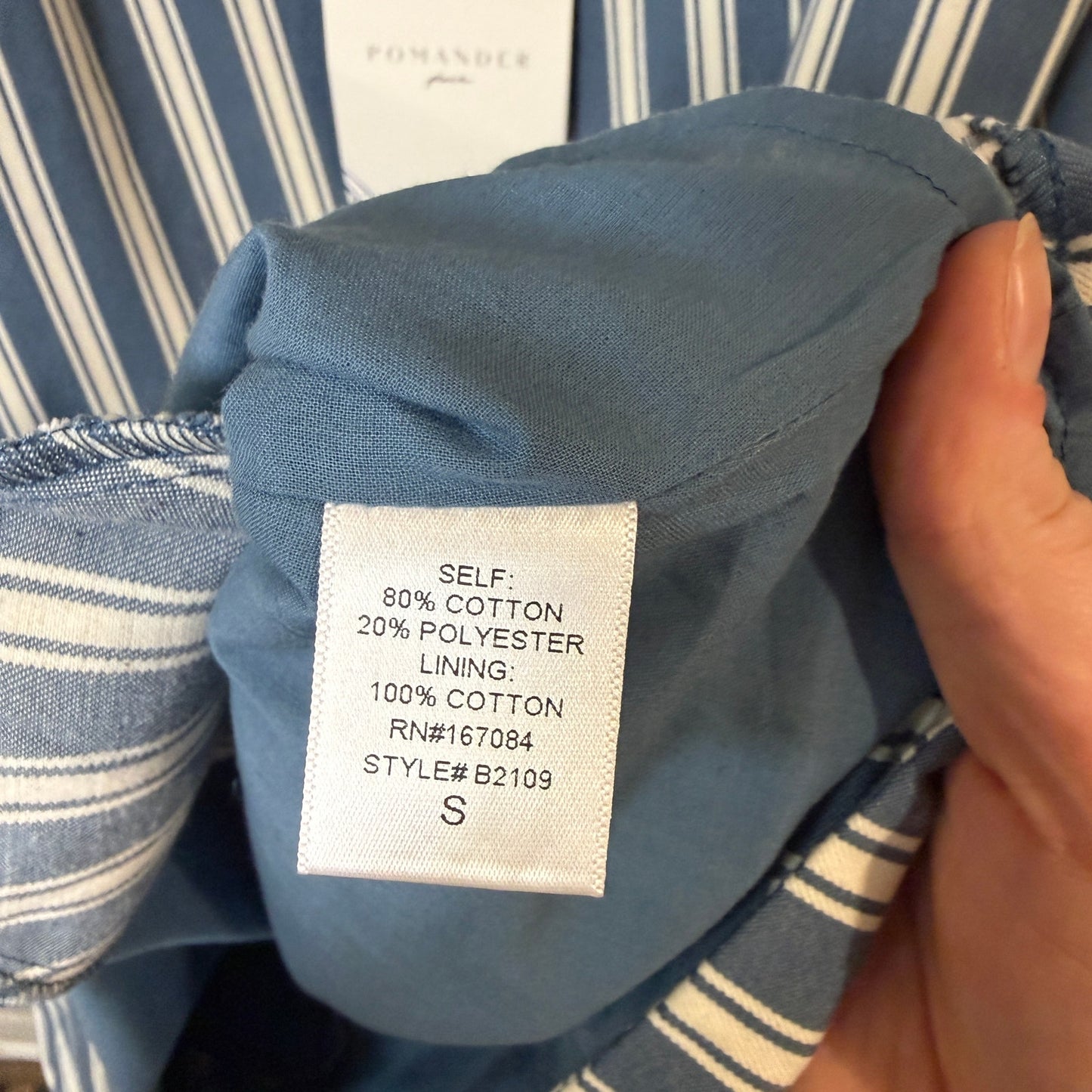 Tuckernuck NWT Pomander Place Lake Blue Stripe Stripe Cassie Dress S