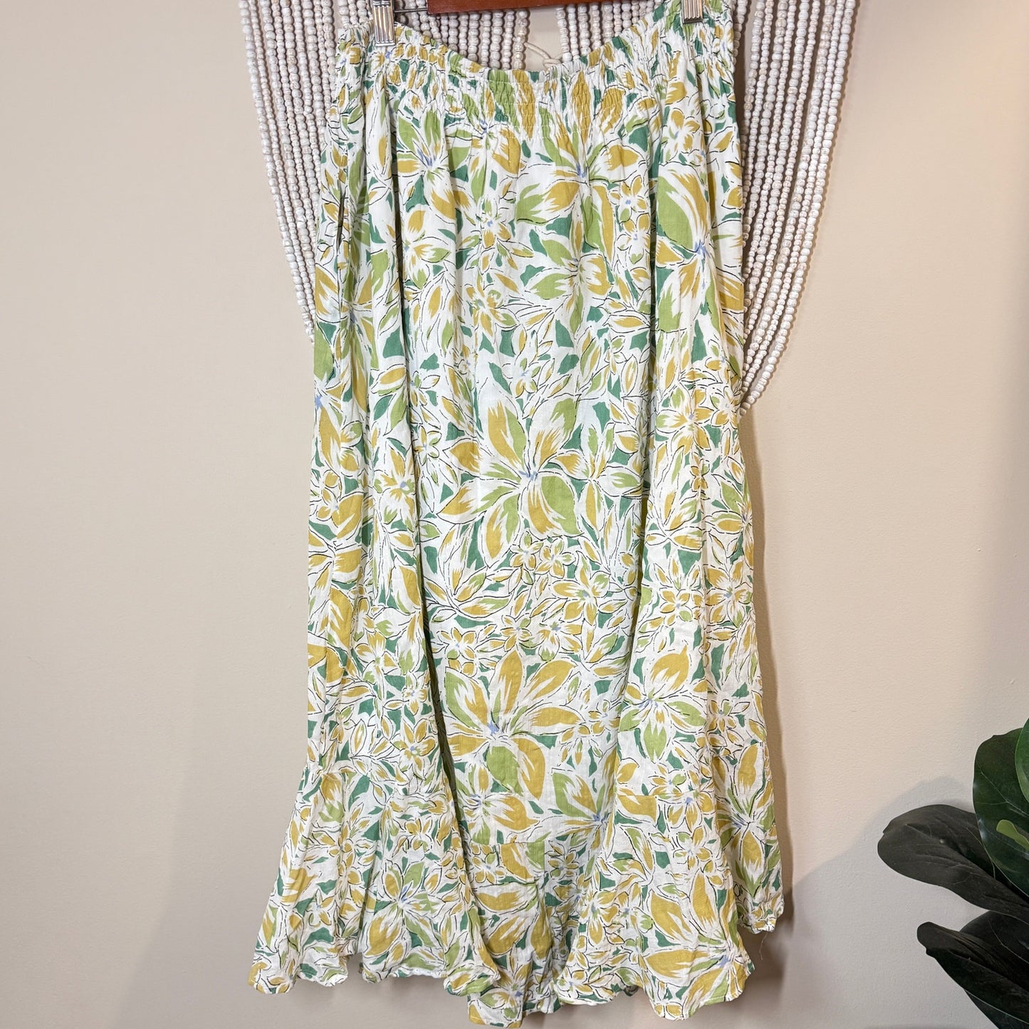 Wishlist Cotton Rayon Blend Midi Skirt M