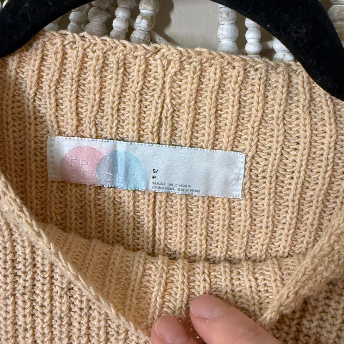 Free People Beach 100% Cotton Freya Sweater Top S