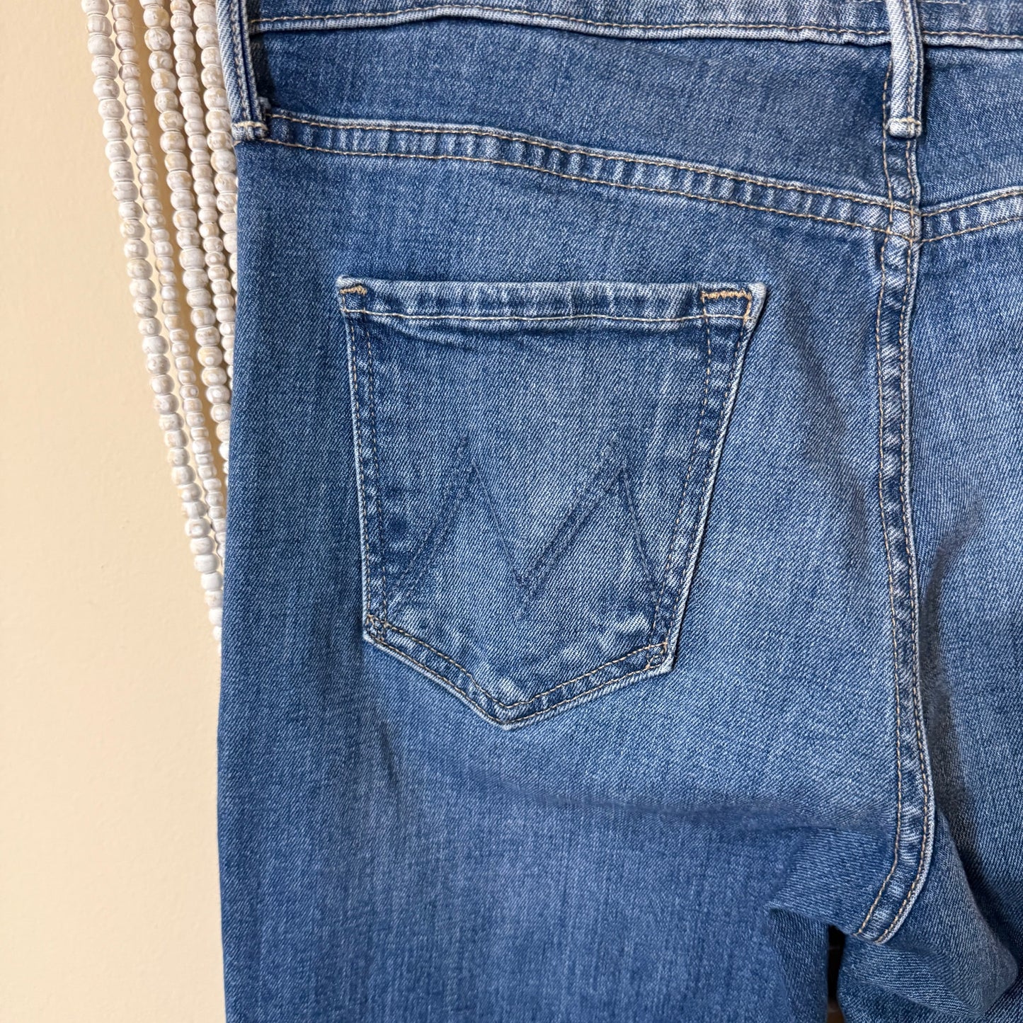 Mother Jeans The Mid Rise Dazzler Ankle Fray Nw Sheriff In Town 29