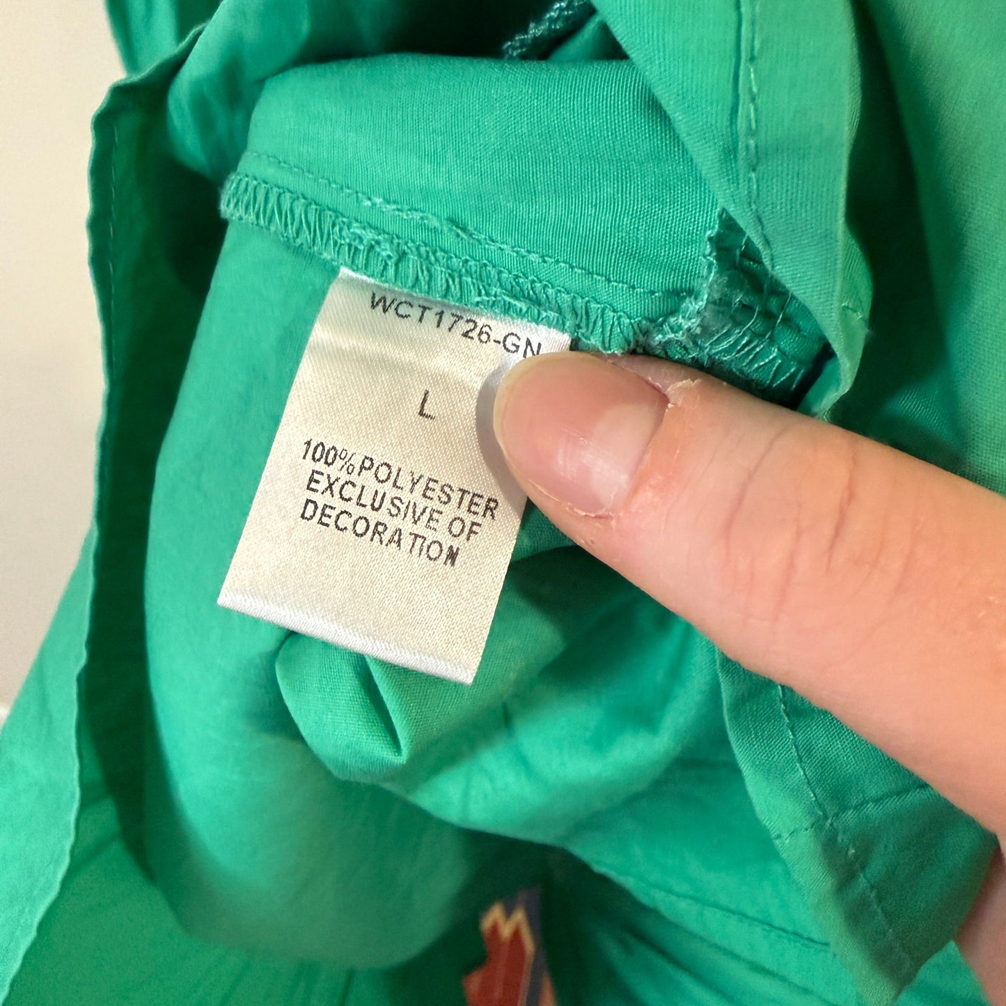 THML Green Smocked Midi Length Tiered Dress L