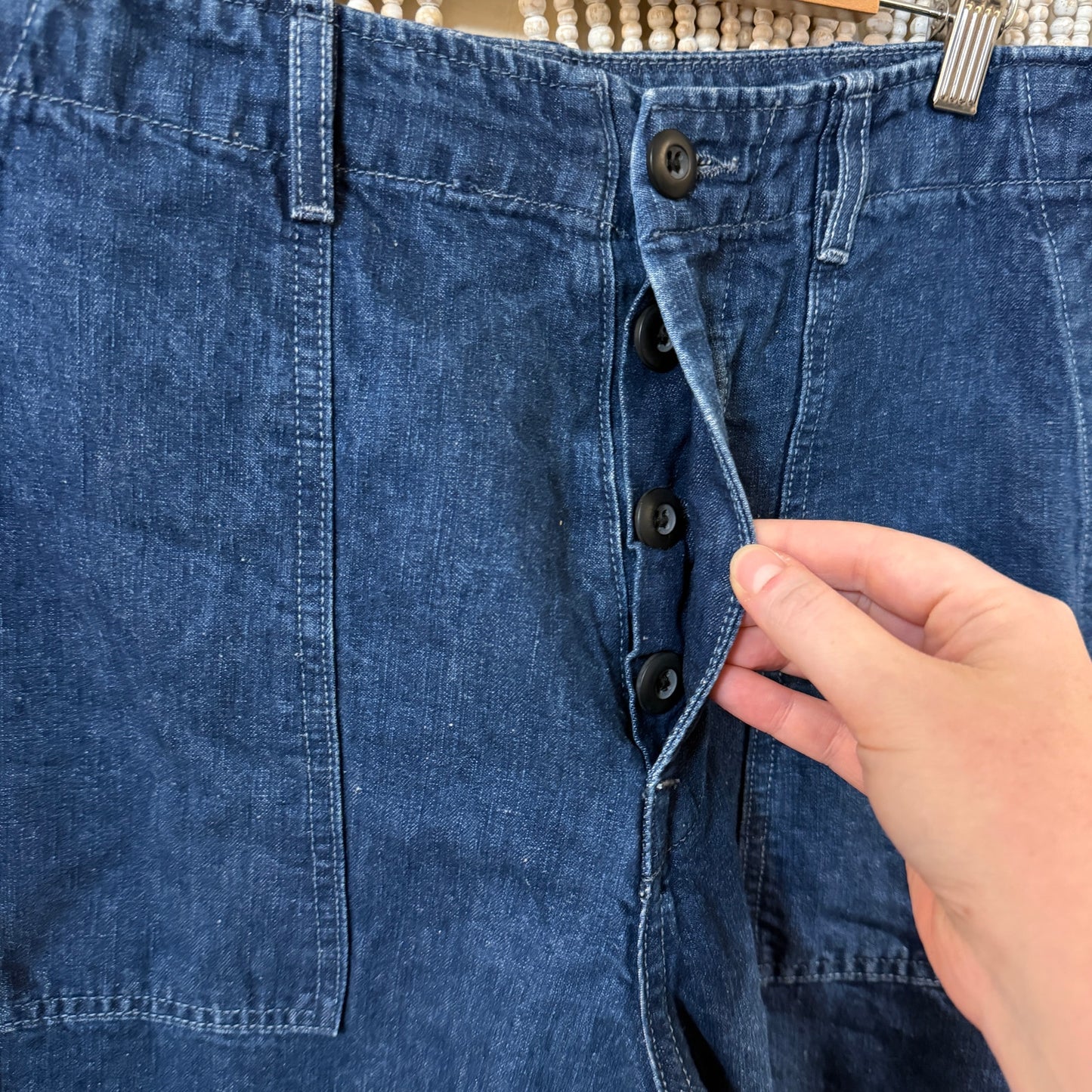 Imogene + Willie Dark Indigo Blake Military Trouser Jeans XL
