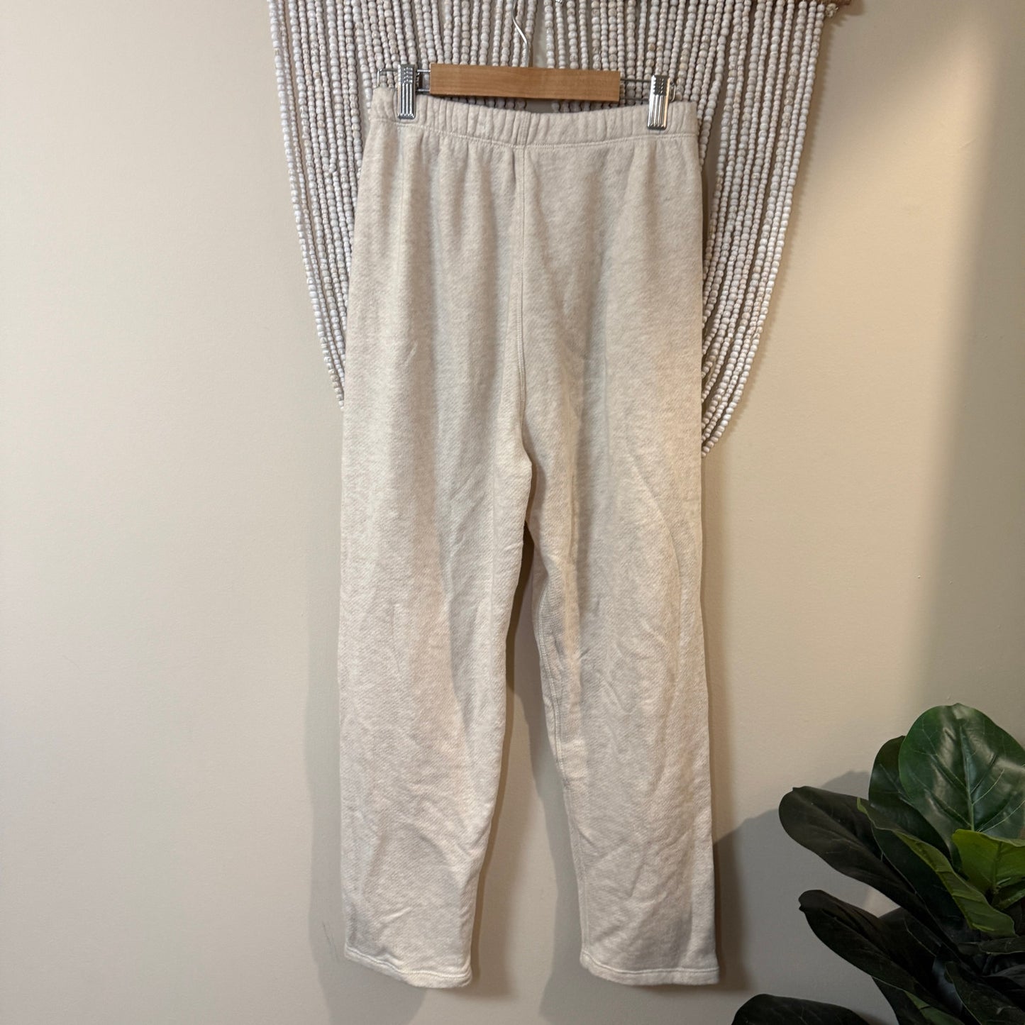 Jenni Kayne Cream Cotton Viscose Saturday Sweatpants S