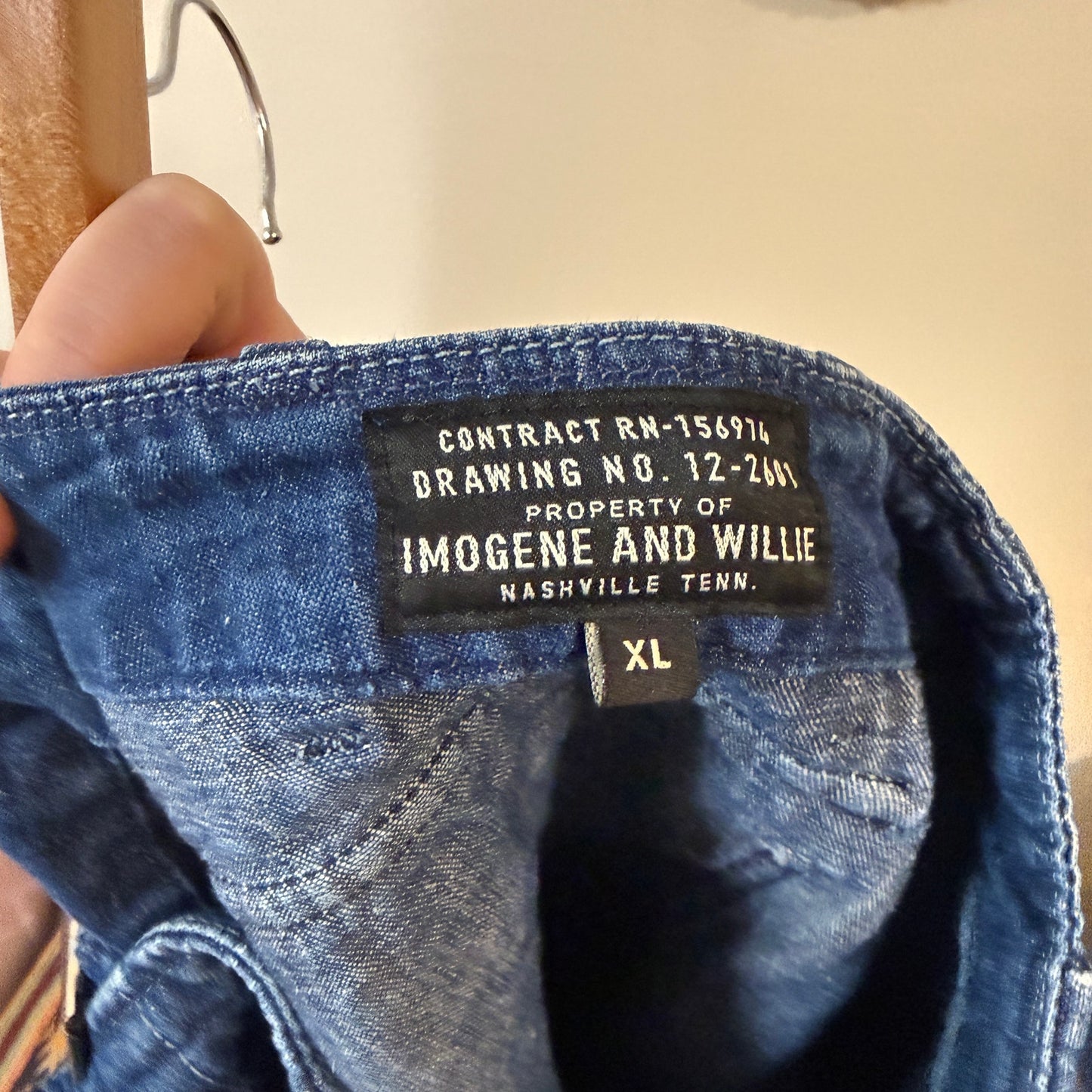 Imogene + Willie Dark Indigo Blake Military Trouser Jeans XL