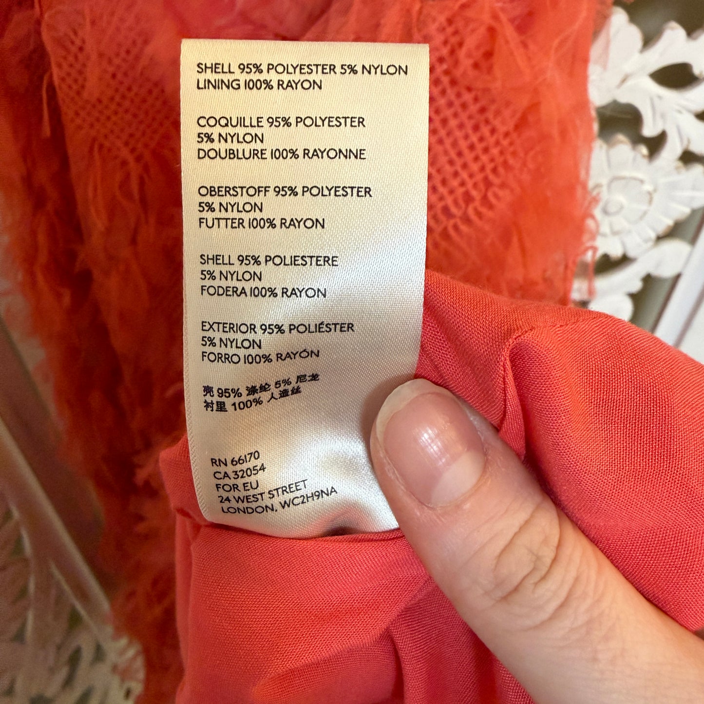 By Anthropologie Cynthia Coral Textured A-Line Midi Skirt 10