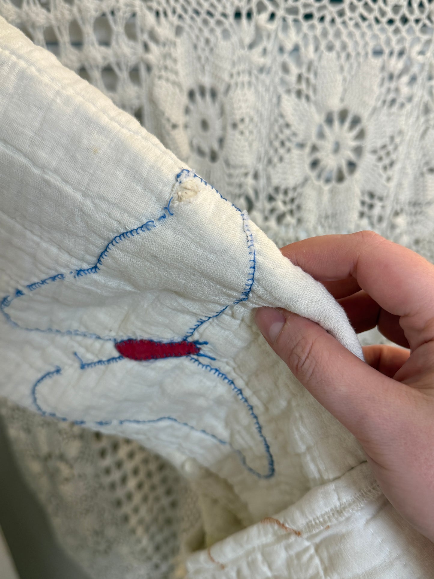 Butterfly Season Upcycled Vintage Quilt Coat One Size