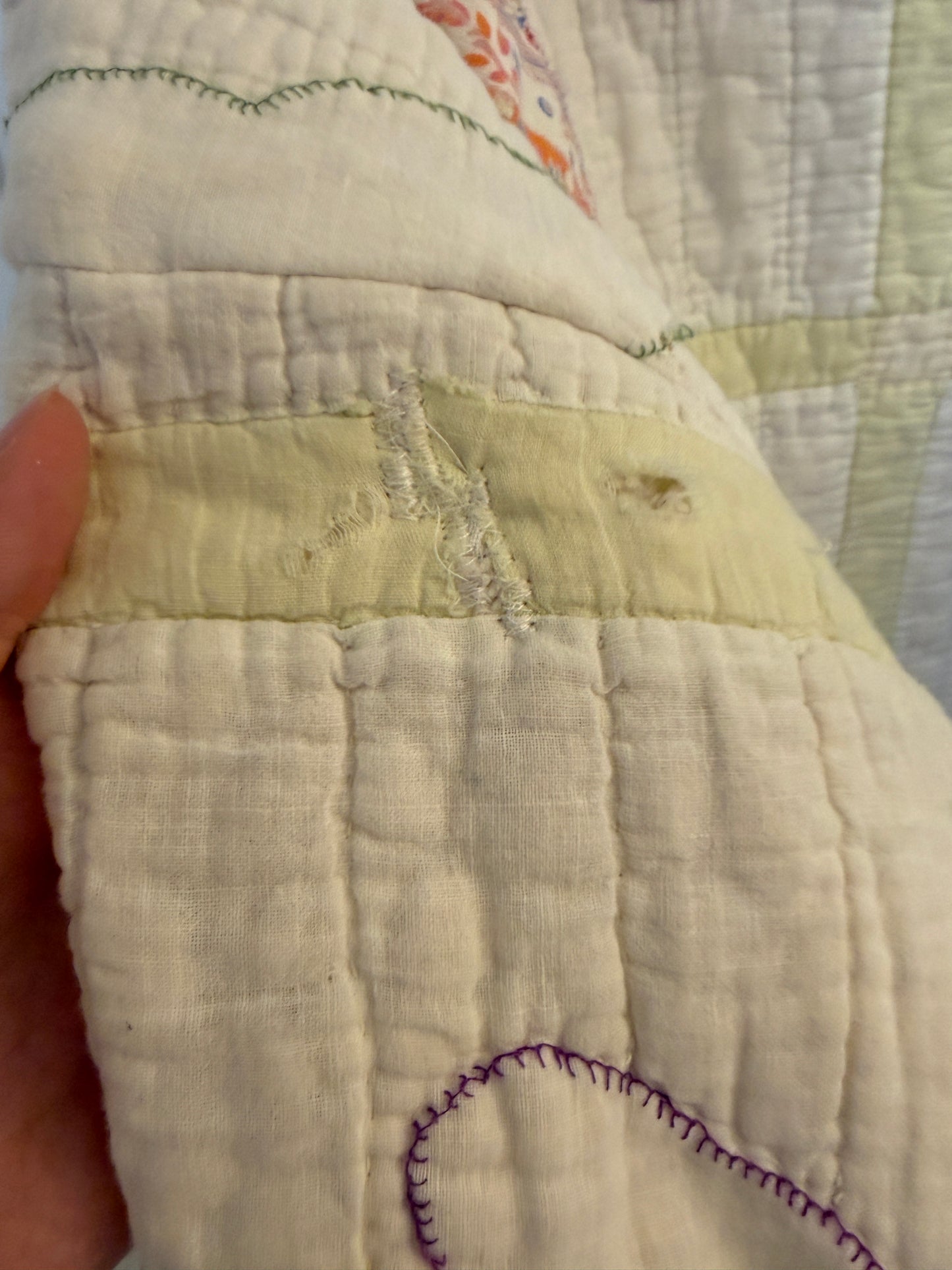 Butterfly Season Upcycled Vintage Quilt Coat One Size