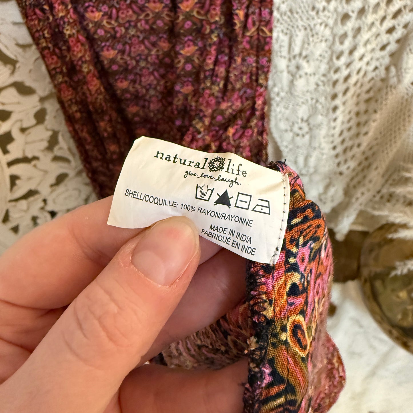Natural Life Floral Wide Leg Jumpsuit M