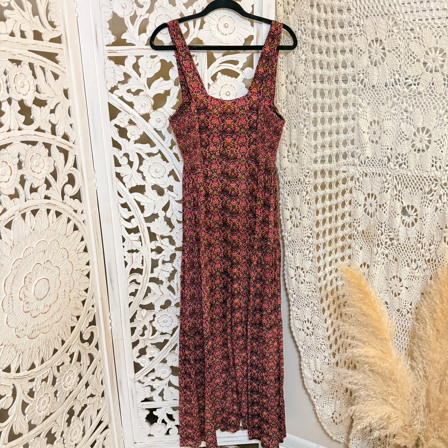 Natural Life Floral Wide Leg Jumpsuit M