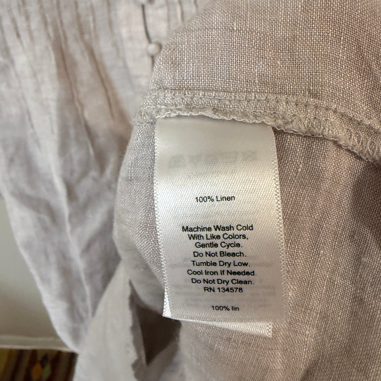 Vineyard Vines 100% Linen Pleated Tunic Top or Mini Dress S