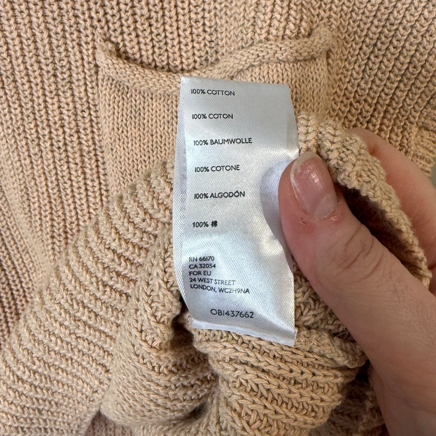Free People Beach 100% Cotton Freya Sweater Top S