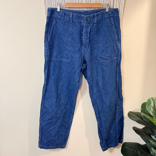 Imogene + Willie Dark Indigo Blake Military Trouser Jeans XL
