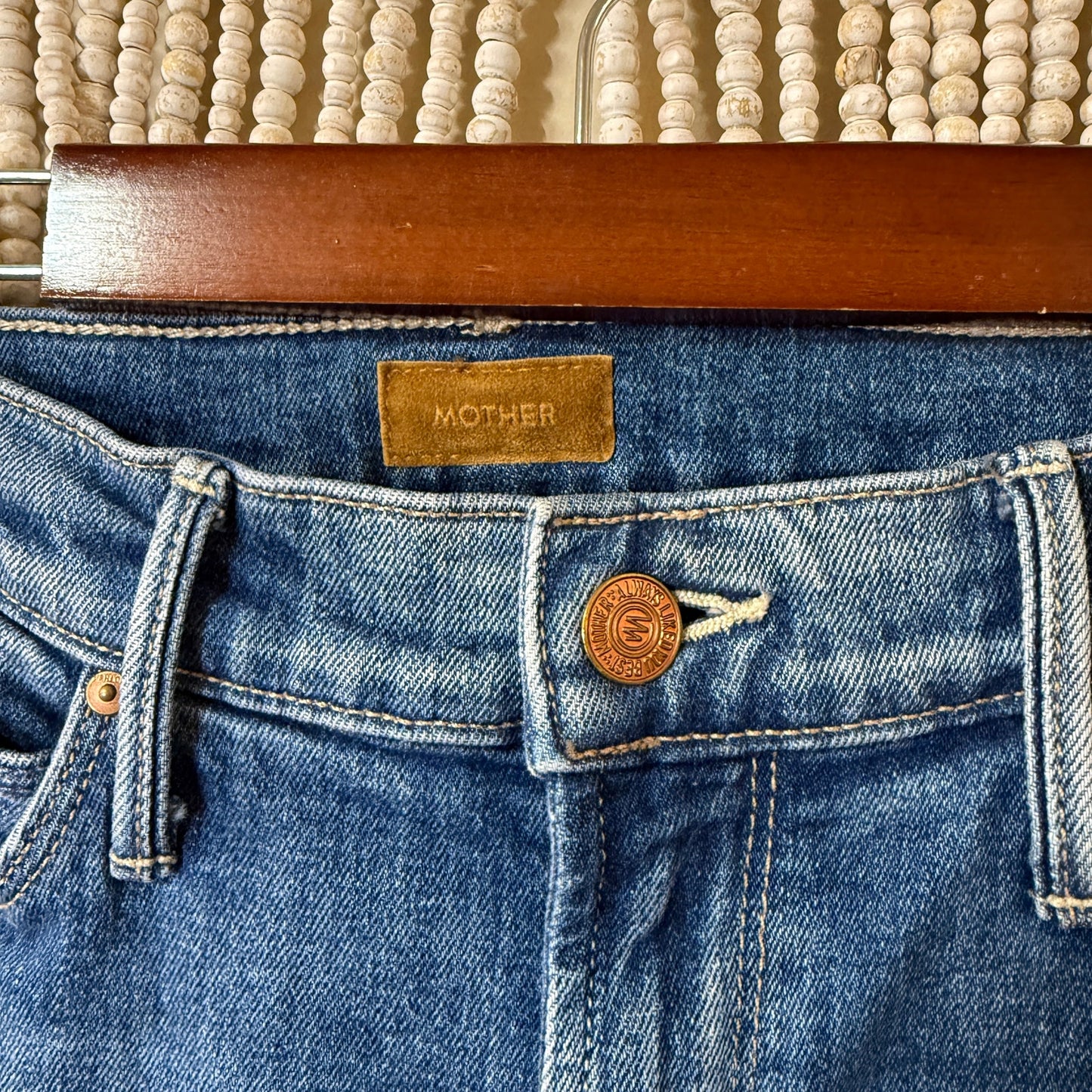 Mother Jeans The Mid Rise Dazzler Ankle Fray Nw Sheriff In Town 29