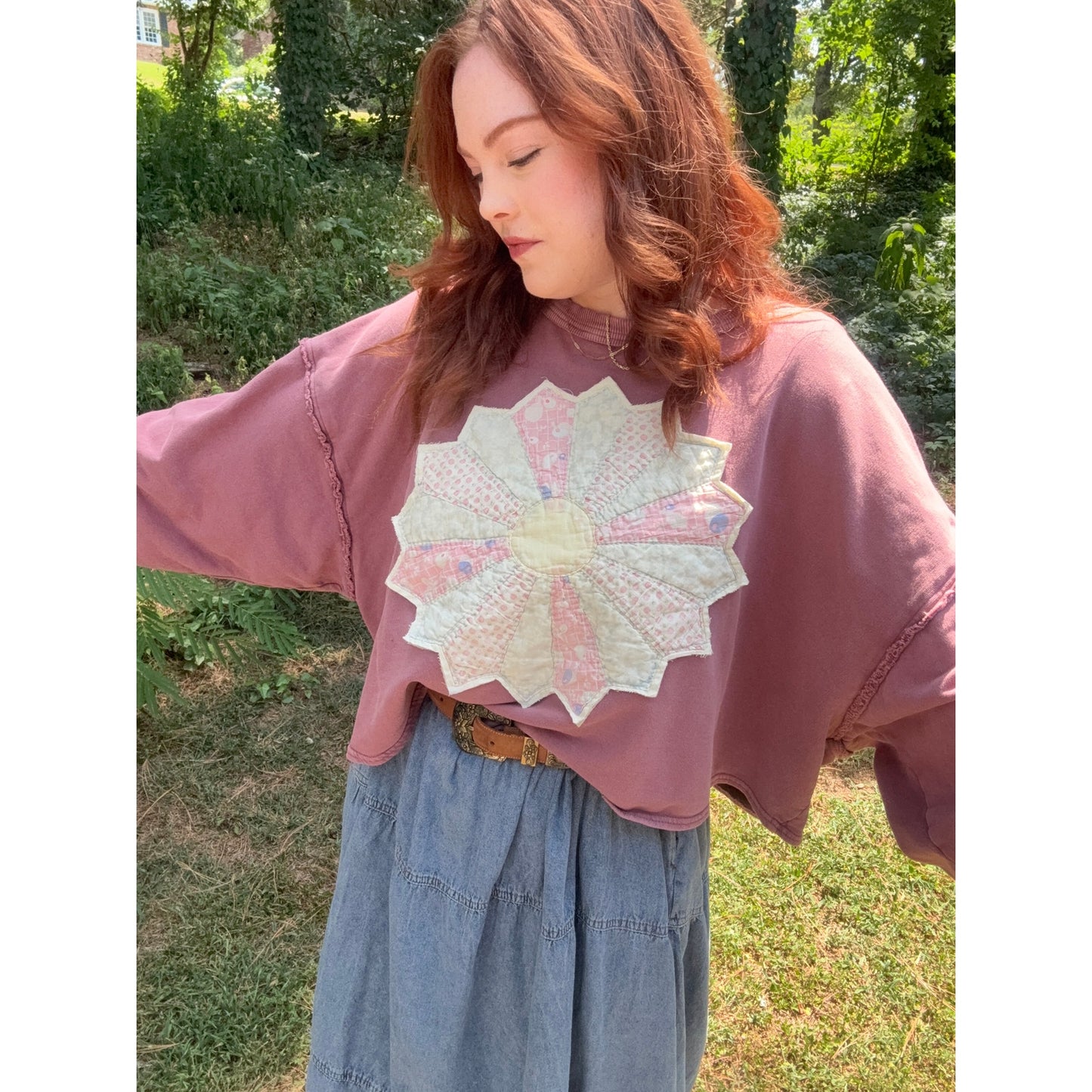 Dresden Daydream Sweatshirt in Dust Rose XL/XXL