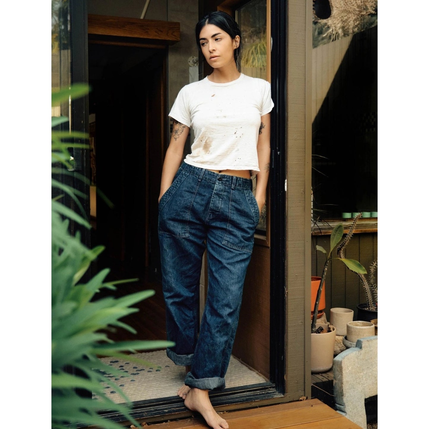 Imogene + Willie Dark Indigo Blake Military Trouser Jeans XL